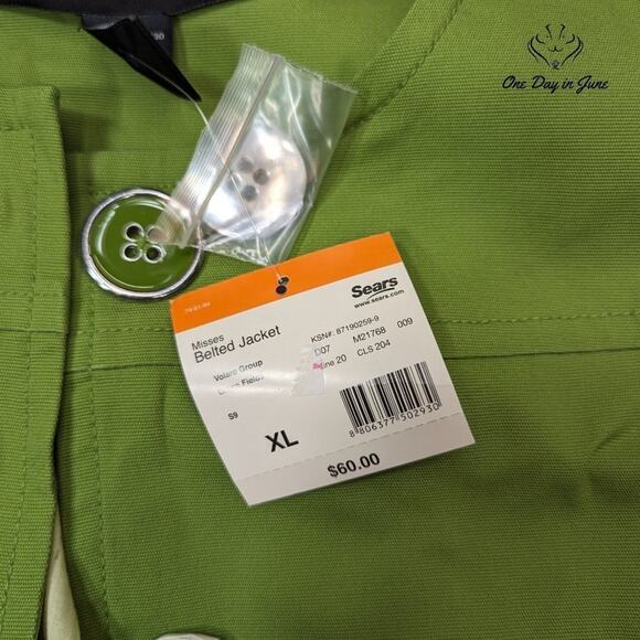 Apostrophe Belted Jacket Size XL - Picture 2 of 5